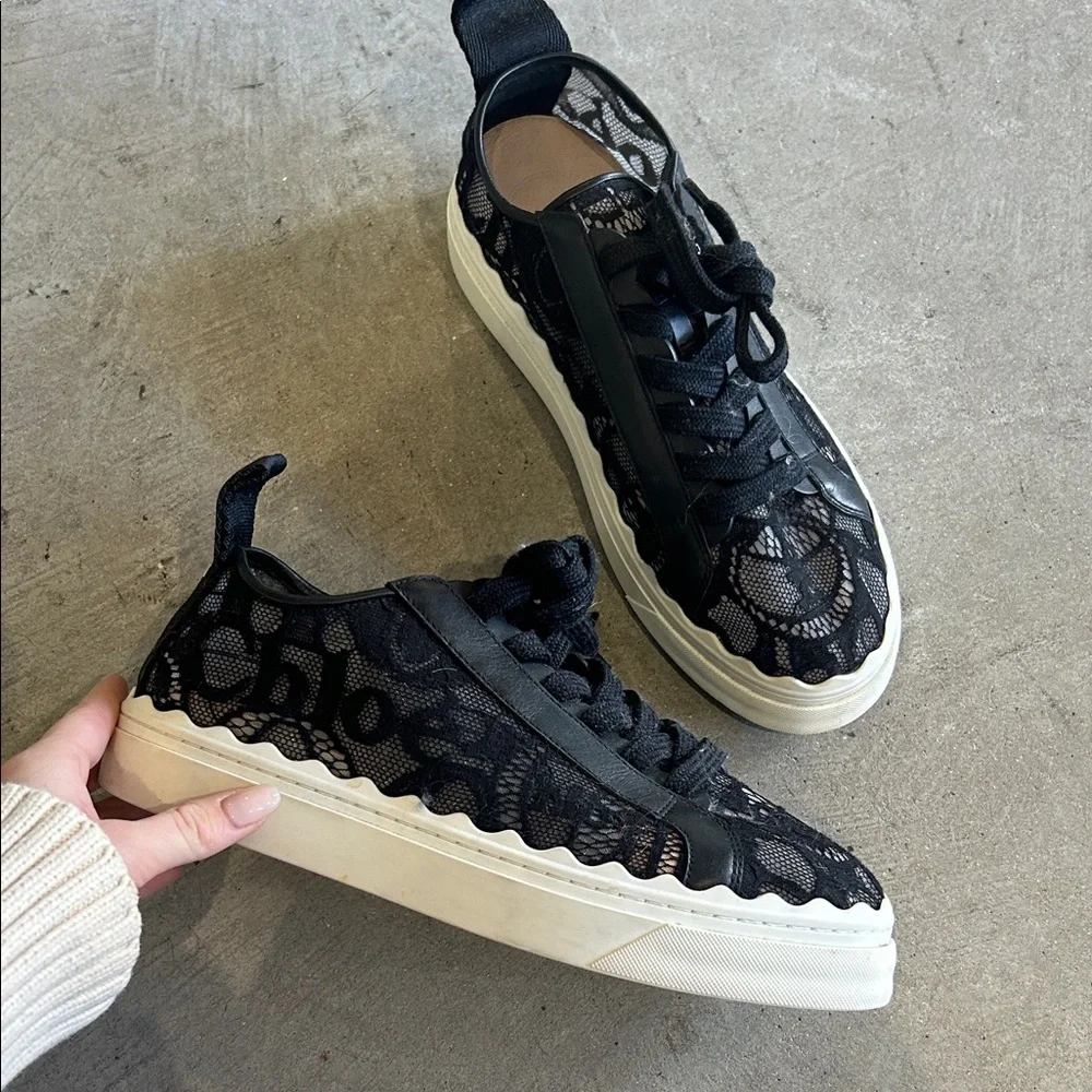 Chloè lace sneakers size 40 - Picture 1 of 7